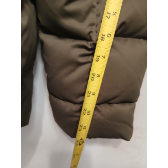 Calvin Klein Duck Down Parka Sz M Brown Puffer jacket Coat Removable Hood $250 - Picture 16 of 16